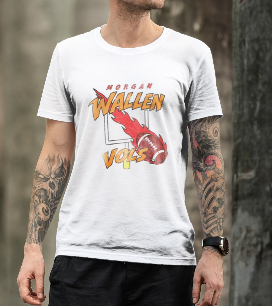 Morgan Wallen Vols Football Flame T-Shirt