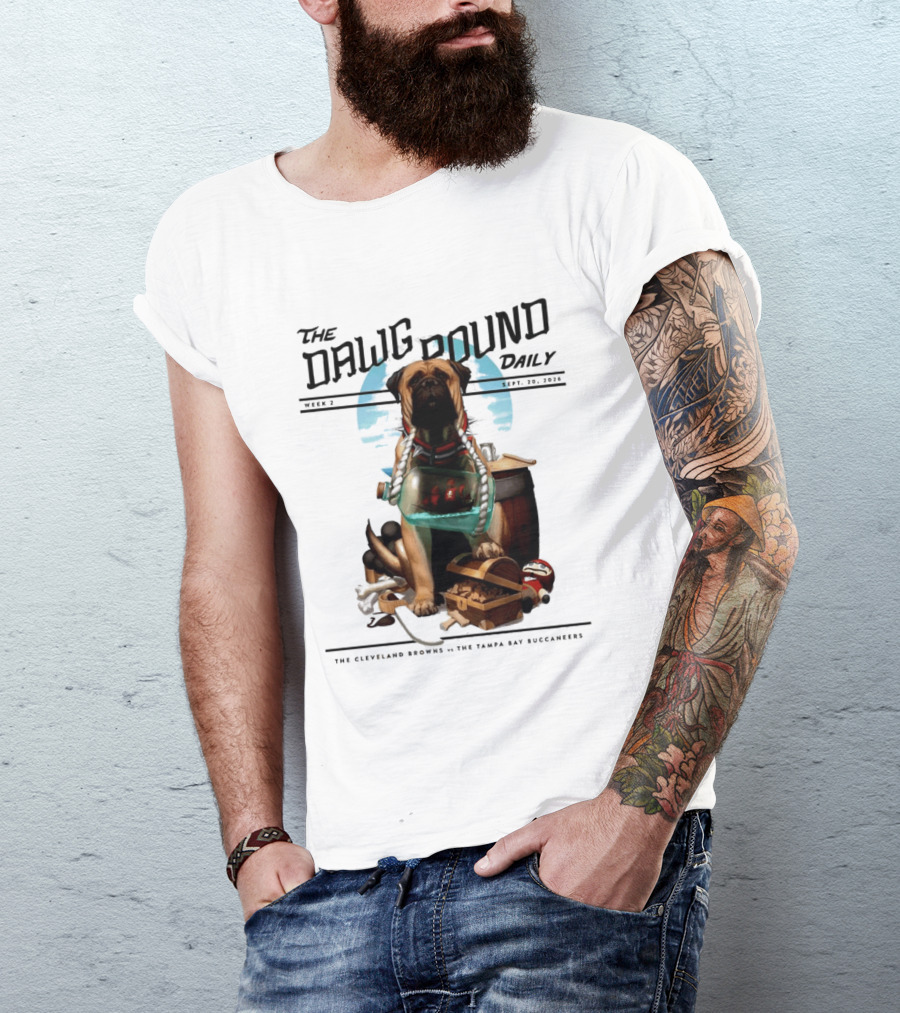 The Dawg Pound Daily Cleveland Browns Vs Tampa Bay Buccaneers Sept 2023 T-Shirt