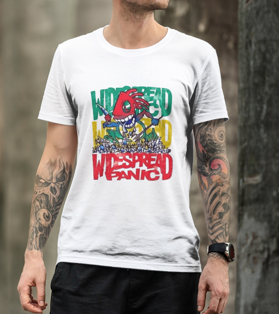 Widespread Panic Wilmington NC Kaiju Note Eater T-Shirt