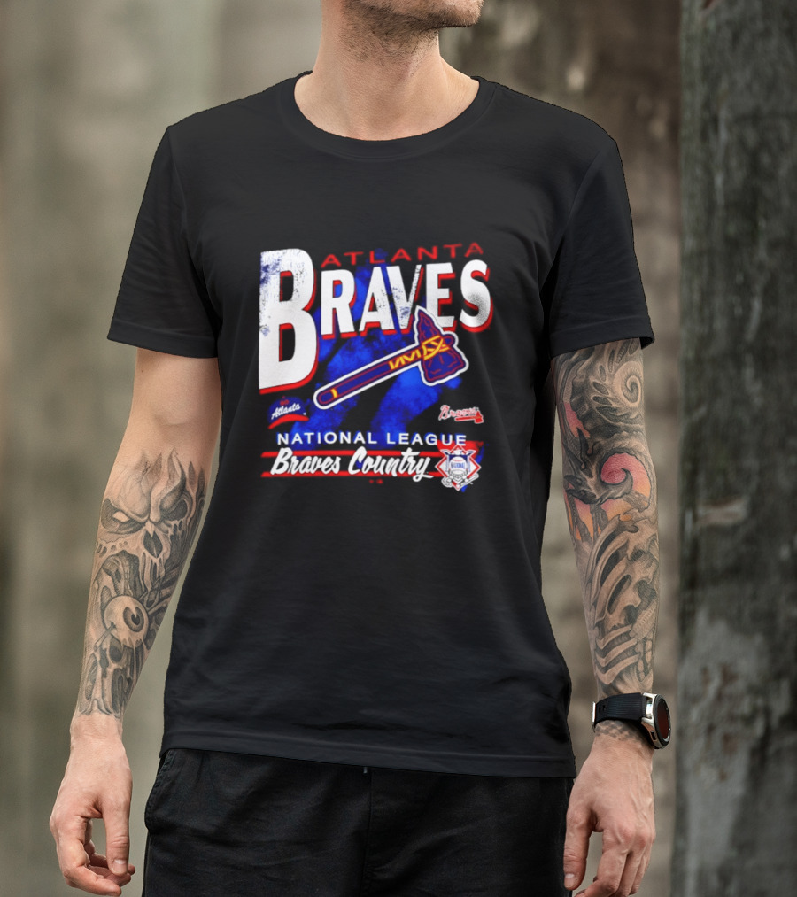 Atlanta Braves National League Braves Country Vintage Tomahawk Iconic Team Spirit T-Shirt