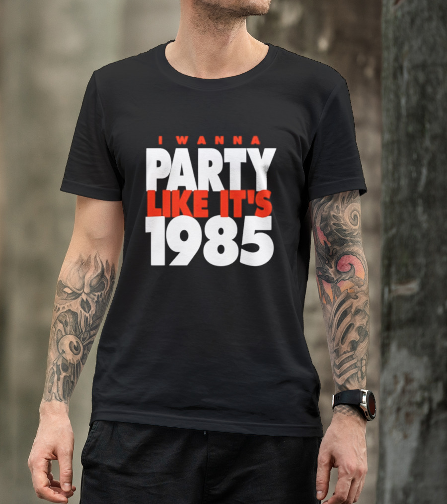 Chicago Bears I Wanna Party Like It's 1985 Retro Nostalgia T-Shirt