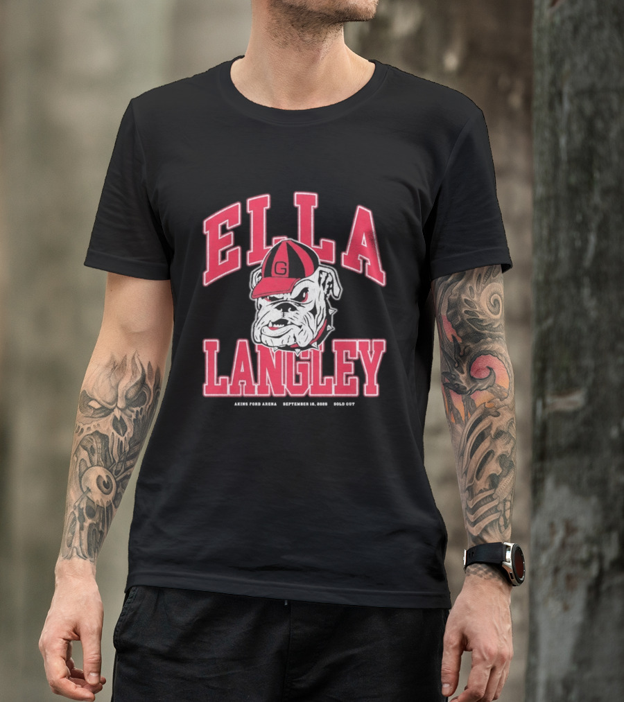 Georgia Bulldogs Ella Langley The Dandelion Tour 2026 Akins Ford Arena September 19 Bulldog T-Shirt