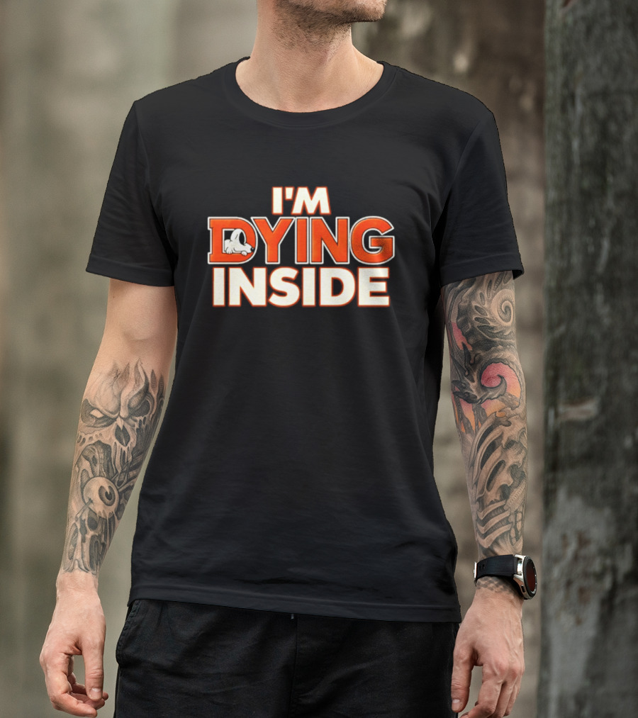 I'm Dying Inside Dead Horse Upside Down Letter D T-Shirt