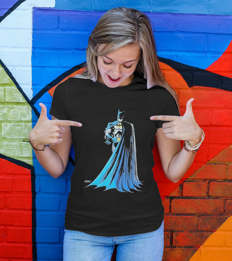 IShowSpeed 1989 Batman DC Comics Blue And Grey Cape T-Shirt