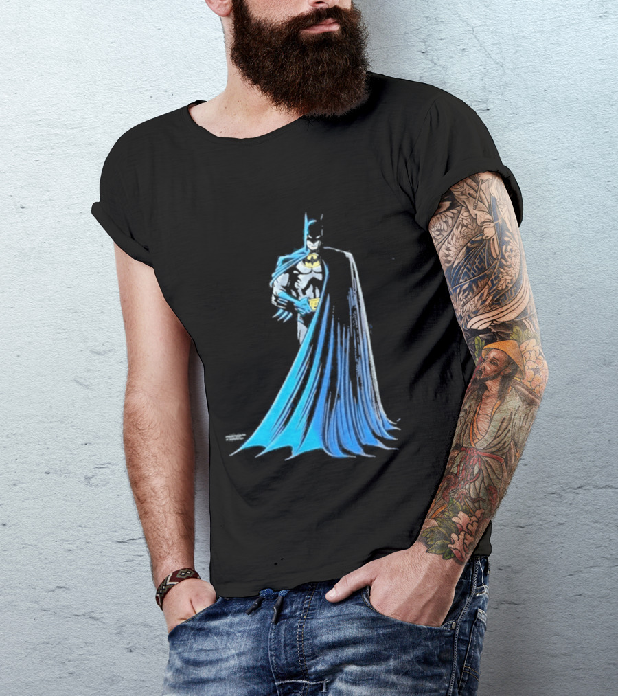 IShowSpeed 1989 Batman DC Comics Blue And Grey Cape T-Shirt