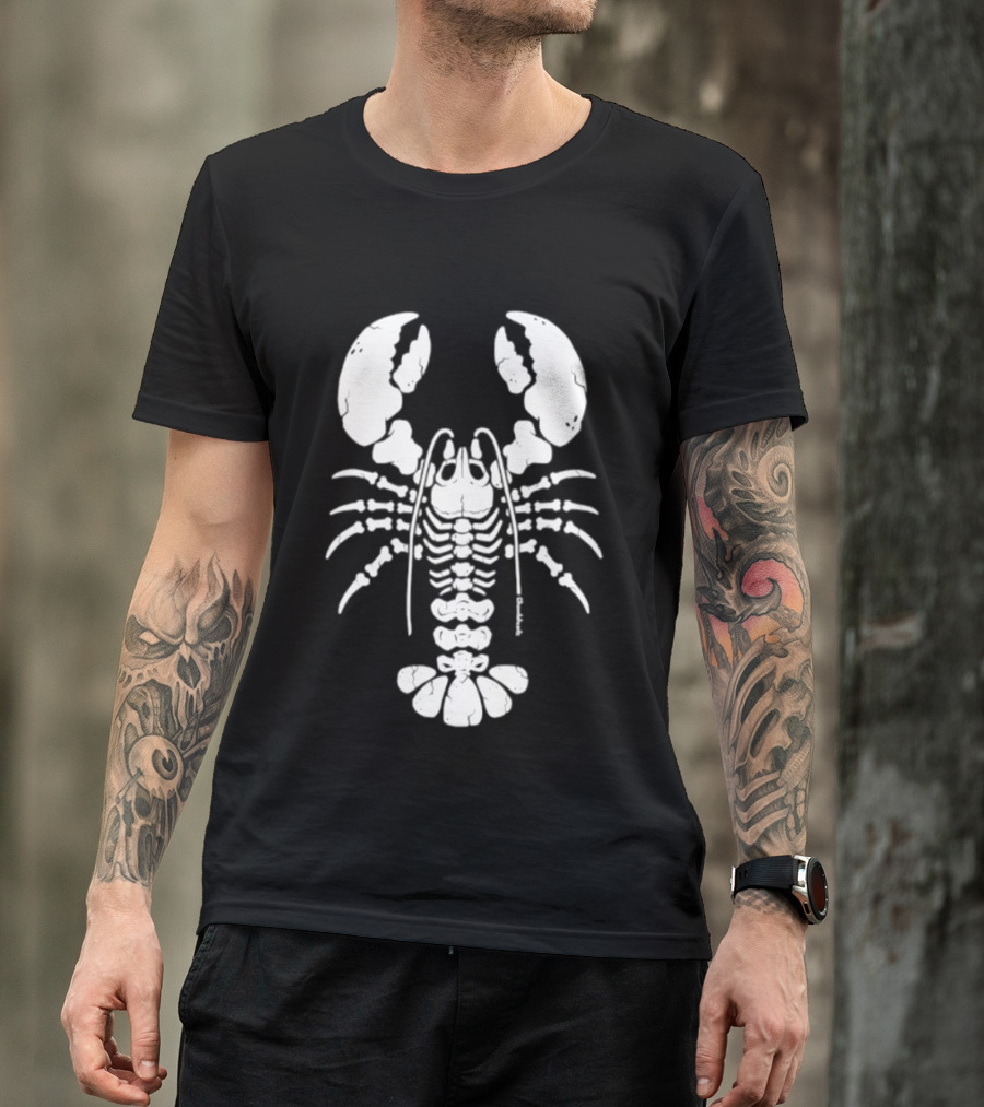 Lobstah Skeleton Halloween Lobster Bones T-Shirt