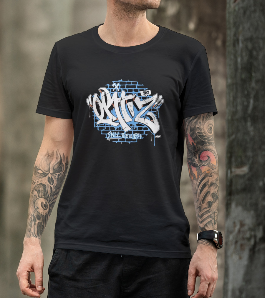 Ortiz Still The Illest Graffiti Style 787 Wall T-Shirt