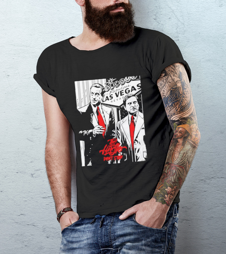 Las Vegas Casino Mobsters Red Tie T-Shirt