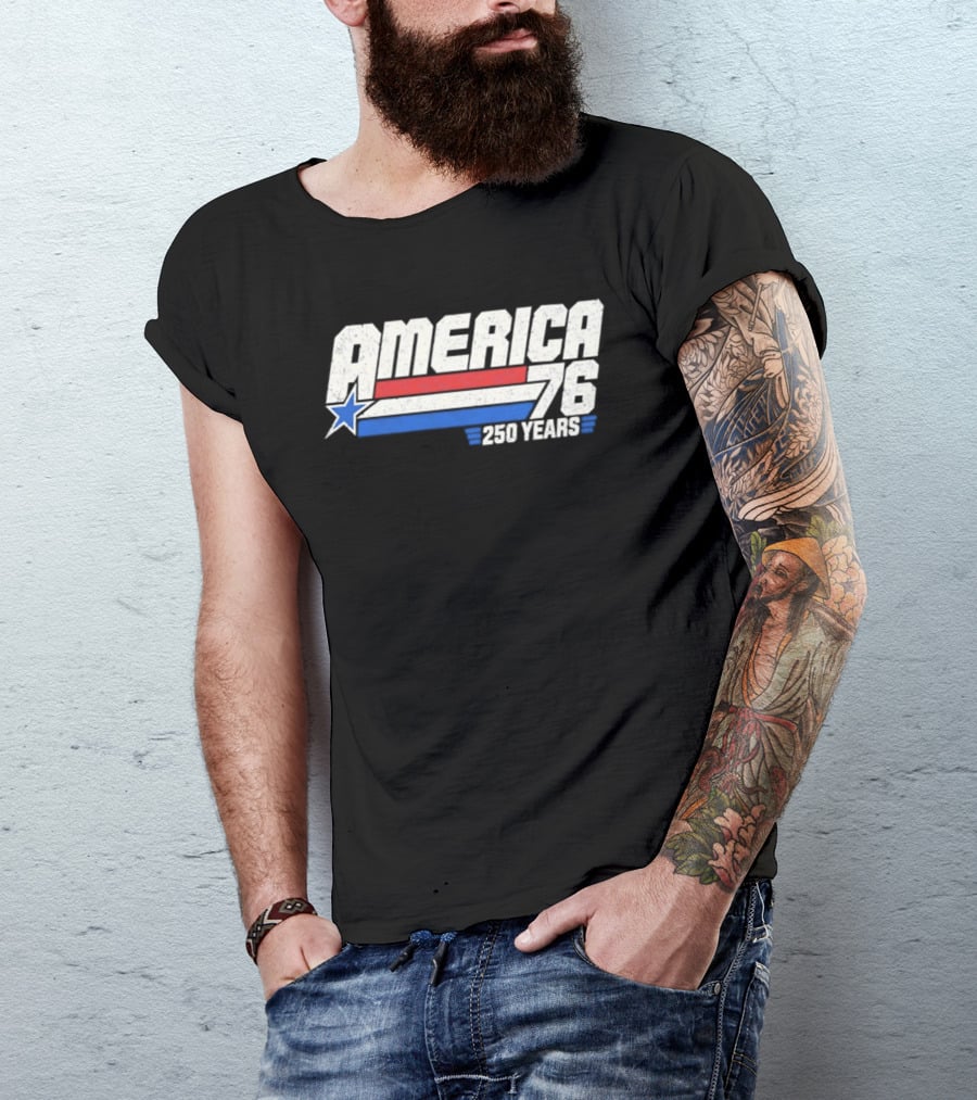 America 76 250 Years Star And Stripes Celebration T-Shirt
