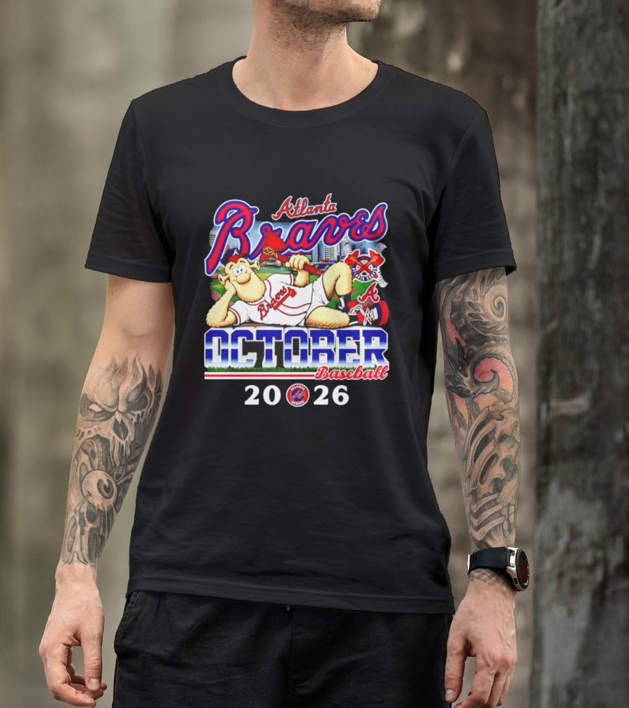 Atlanta Braves October Baseball 2026 MLB Postseason T-Shirt