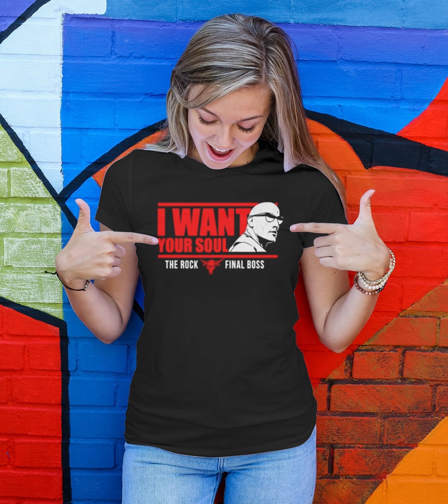I Want Your Soul The Rock Final Boss Brahma Bull T-Shirt