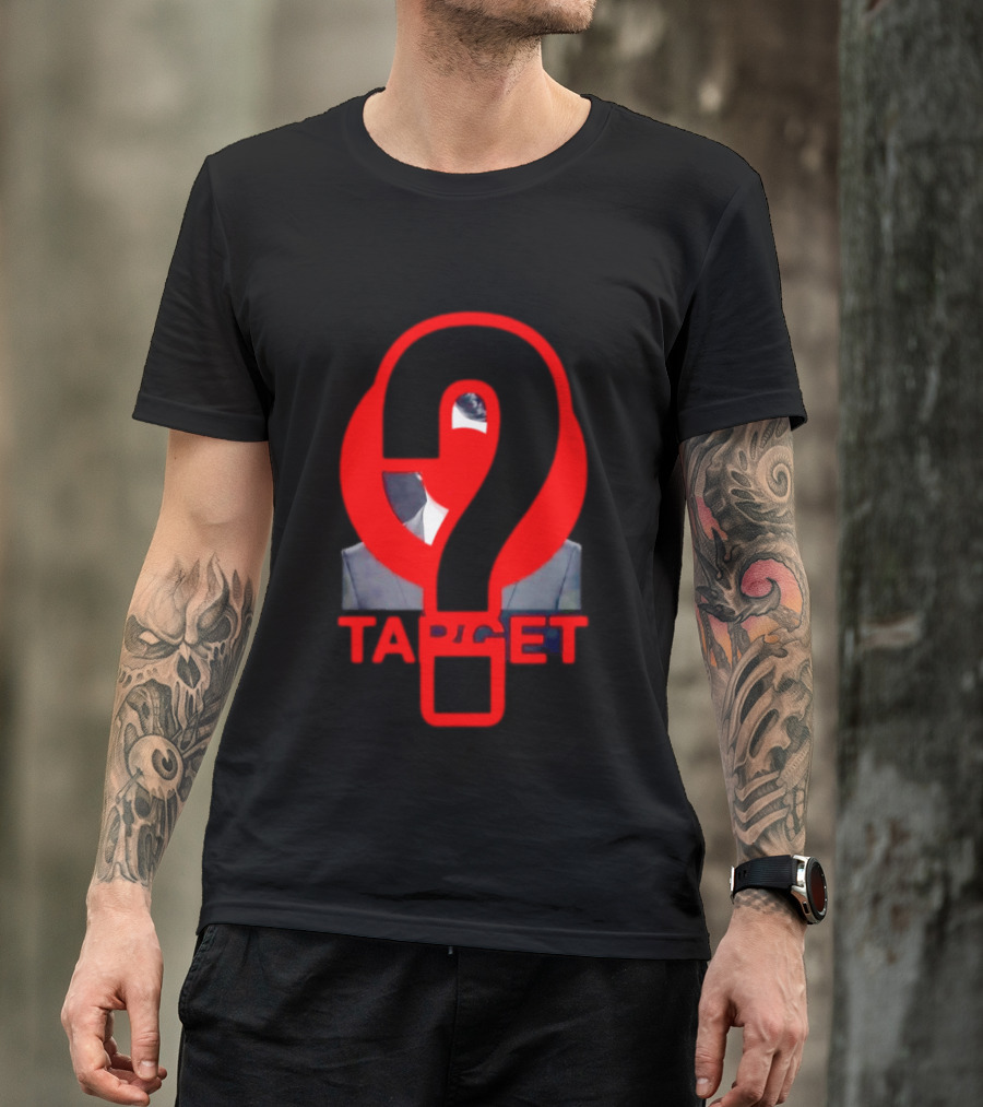 Markdown Target Question Mark Political Satire T-Shirt