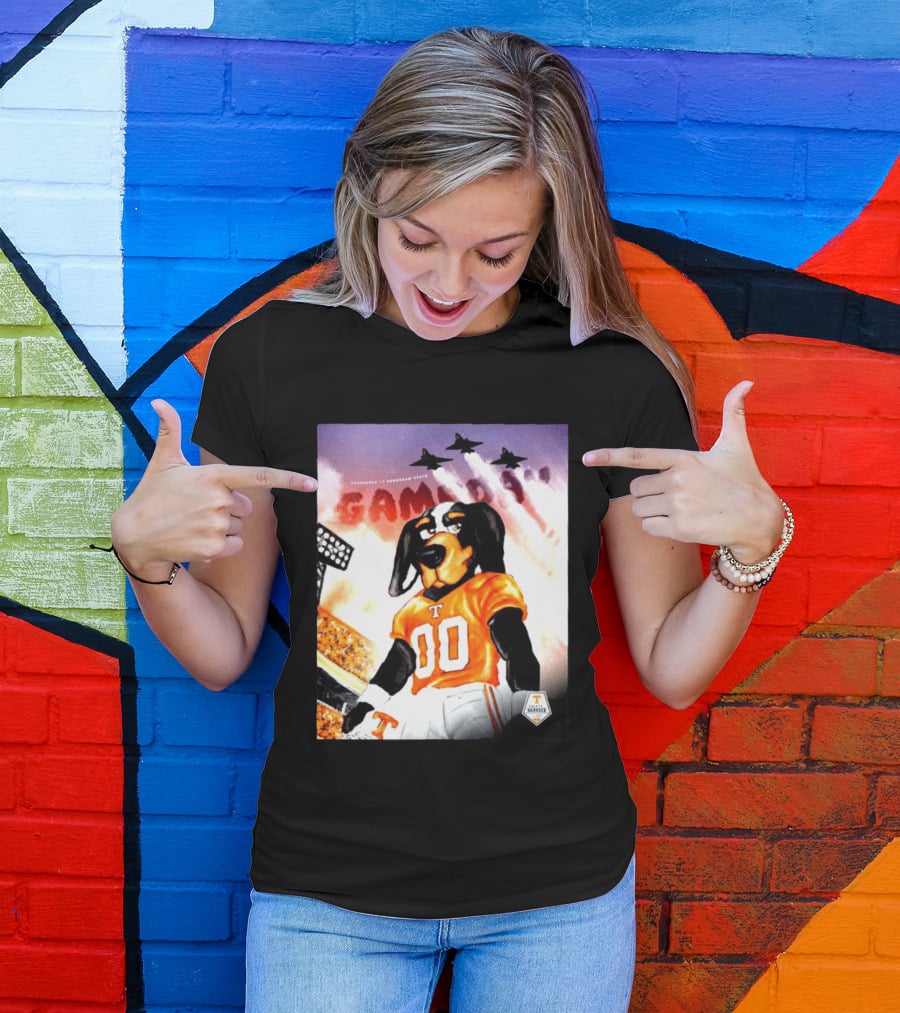 Tennessee Volunteers Smokey 00 Game Day Jets Flyover Stadium Lights T-Shirt