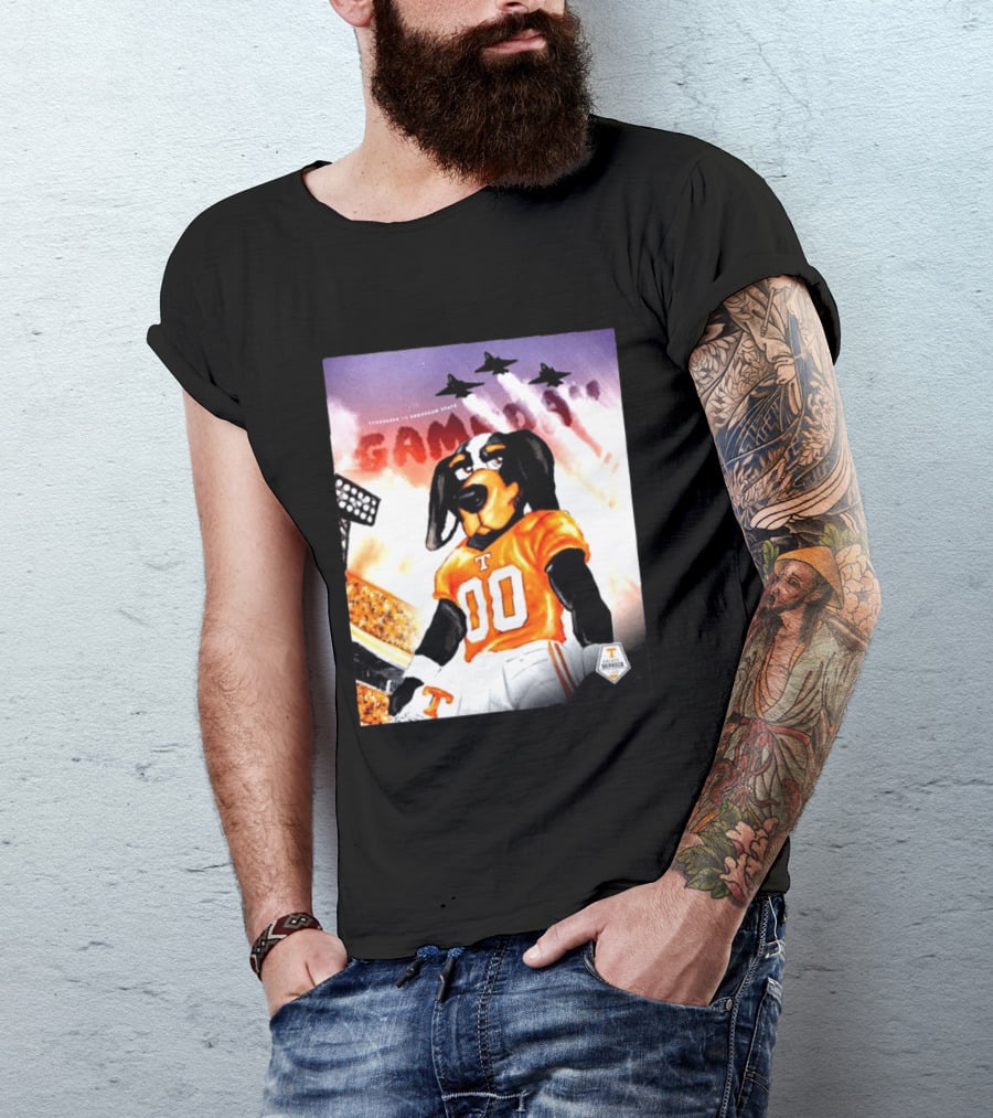 Tennessee Volunteers Smokey 00 Game Day Jets Flyover Stadium Lights T-Shirt