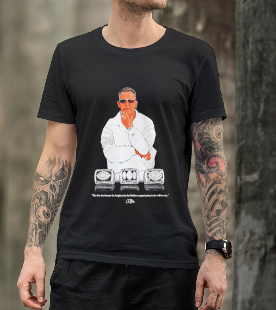 Maxx Crosby Las Vegas Raiders Al Davis World Champion Rings T-Shirt