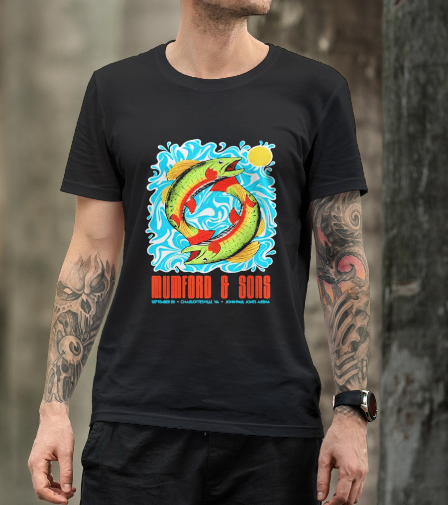 Mumford & Sons Prizefighter Tour September 20th 2026 Charlottesville VA John Paul Jones Arena Limited Edition T-Shirt