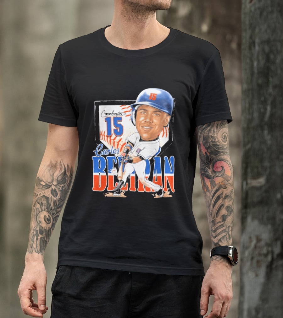 Carlos Beltran 15 NY Mets Baseball Art 2026 T-Shirt