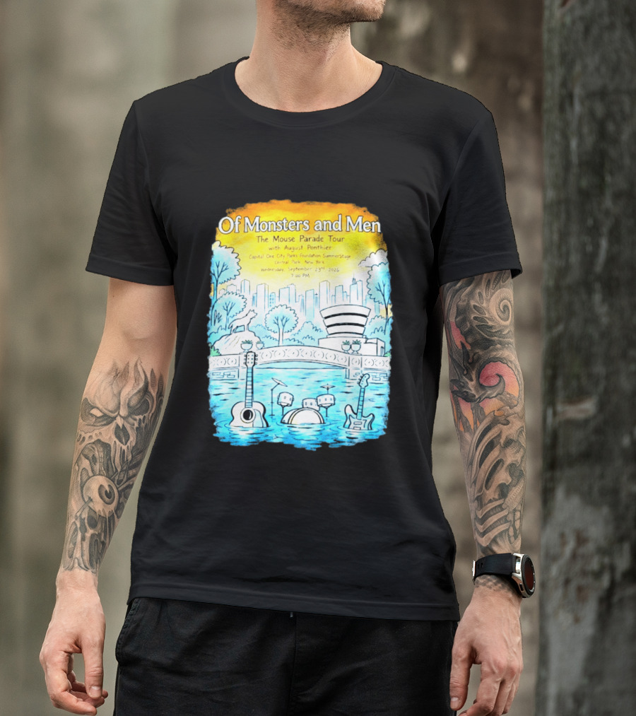 Of Monsters And Men The Mouse Parade Tour September 23 2026 Central Park New York T-Shirt
