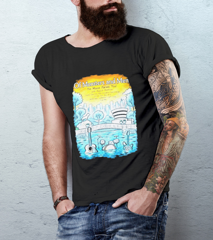 Of Monsters And Men The Mouse Parade Tour September 23 2026 Central Park New York T-Shirt