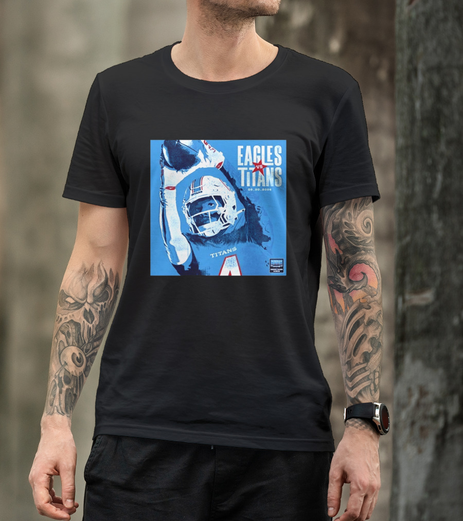 Eagles Vs Titans September 20 2026 Nissan Stadium Nashville TN T-Shirt