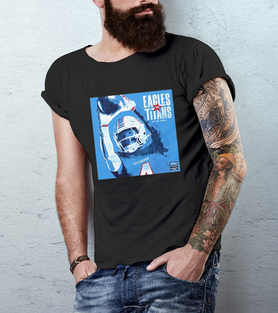Eagles Vs Titans September 20 2026 Nissan Stadium Nashville TN T-Shirt