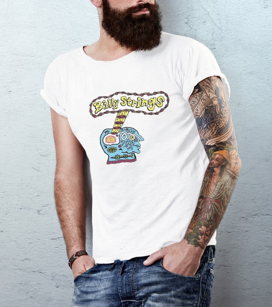 Billy Strings Fall 2026 Merchandise Head Lanceleee Psychedelic Brain T-Shirt