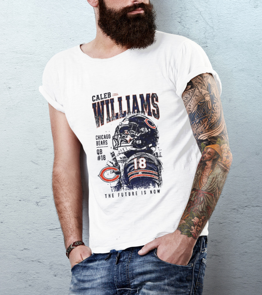 Caleb Williams Chicago Bears QB #18 The Future Is Now T-Shirt