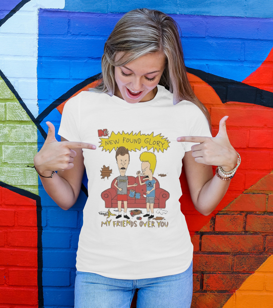 New Found Glory My Friends Over You Cartoon Characters Couch Scene T-Shirt