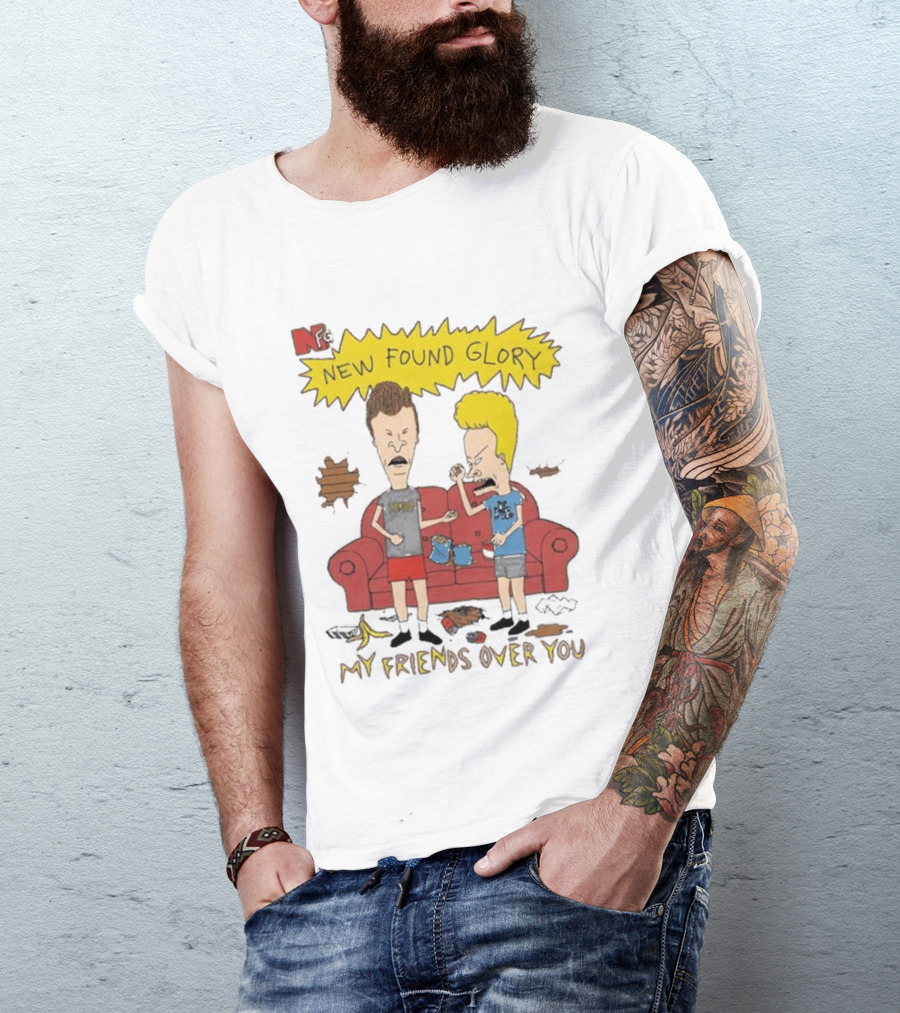 New Found Glory My Friends Over You Cartoon Characters Couch Scene T-Shirt