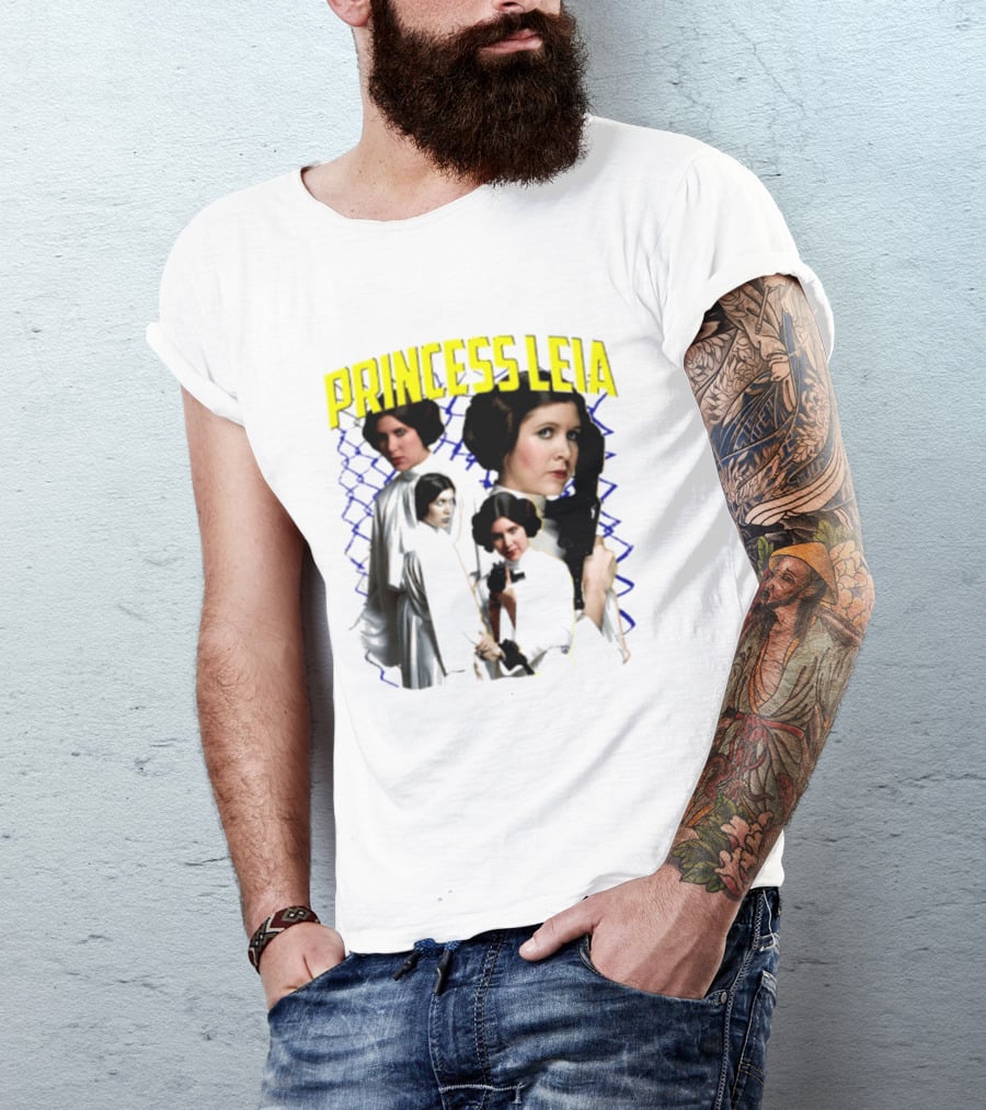 Princess Leia Star Wars Legends Bootleg Retro Fan T-Shirt