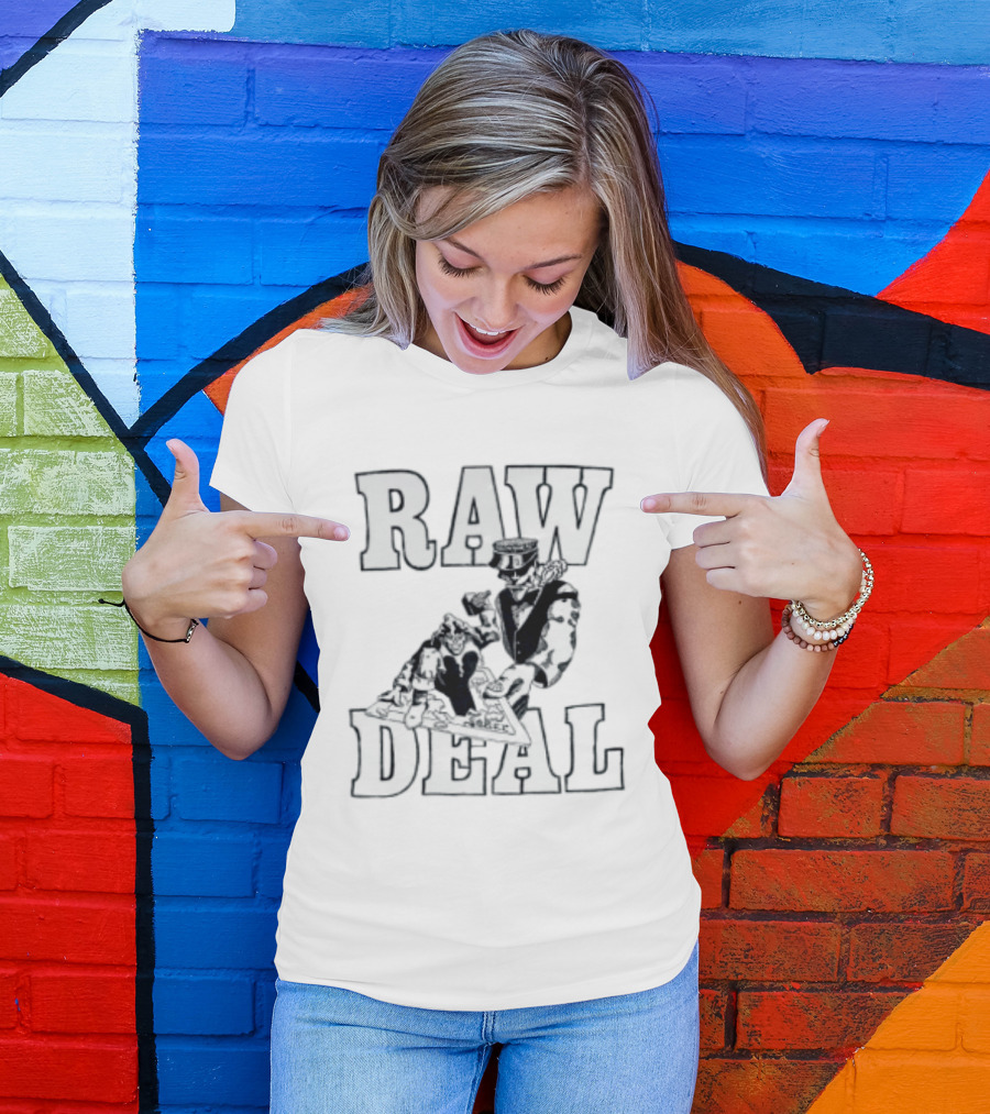 Raw Deal Joker Playing Card Jester T-Shirt