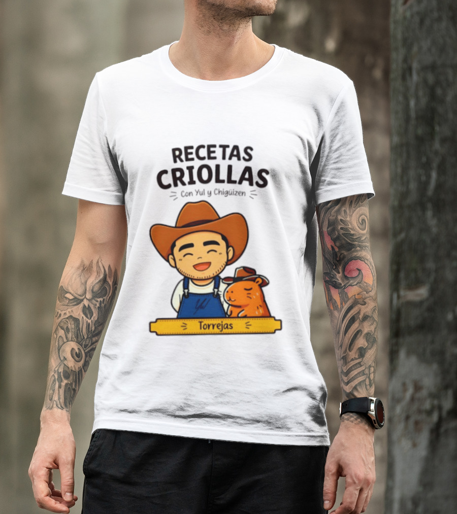 Recetas Criollas Con Yul Y Chigüizen Torrejas Vaquero Y Chigüiro T-Shirt