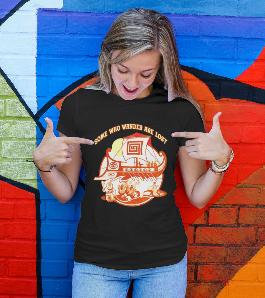 Some Who Wander Are Lost Greek Mythology Odyssey Ship T-Shirt