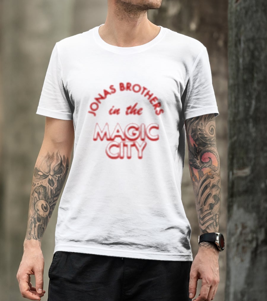 Jonas Brothers Burning Up In The Magic City Birmingham AL T-Shirt