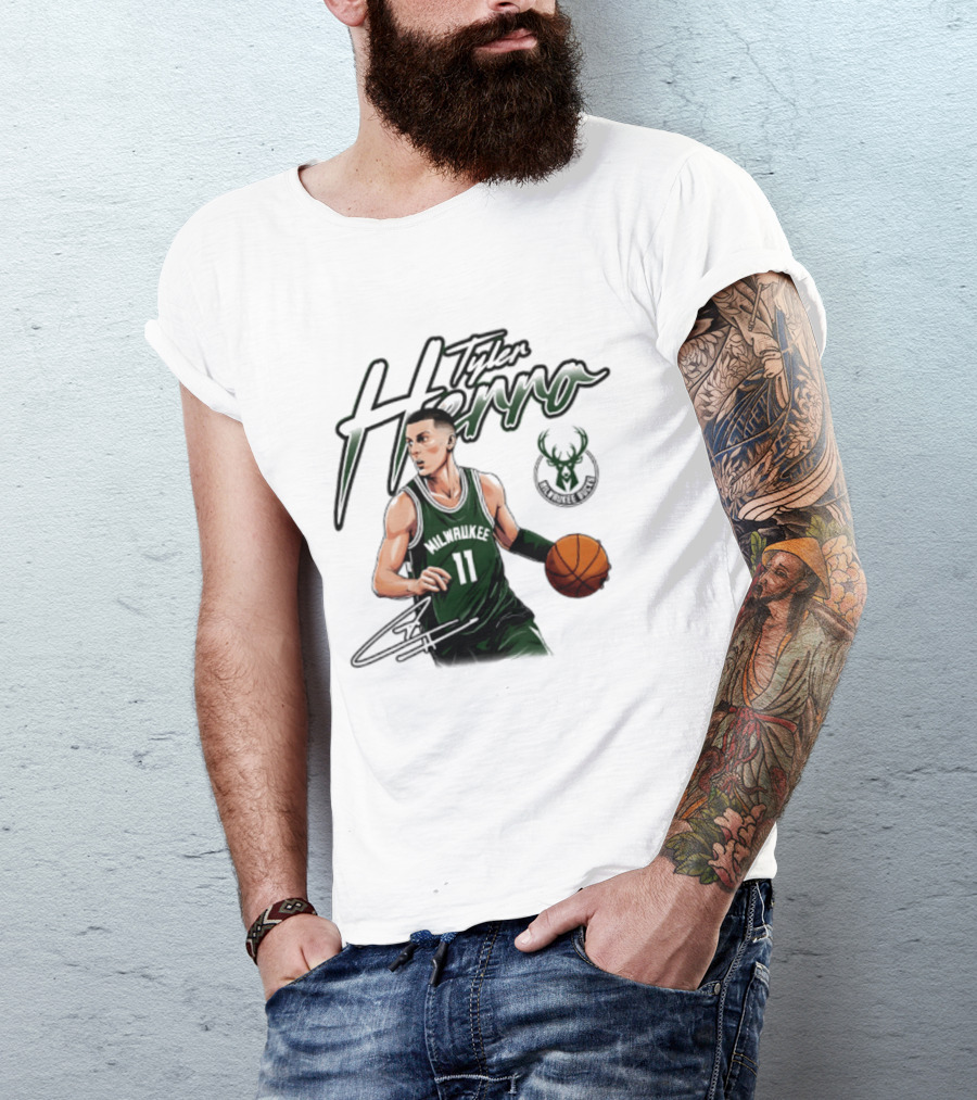 Tyler Herro Milwaukee Bucks Number 11 Basketball Player T-Shirt