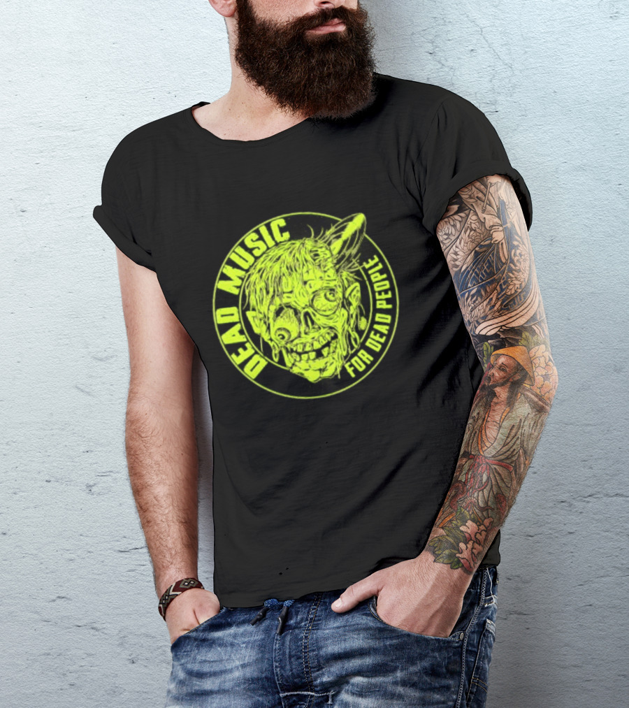 Zombie Vinyl Record Dead Music For Dead People T-Shirt