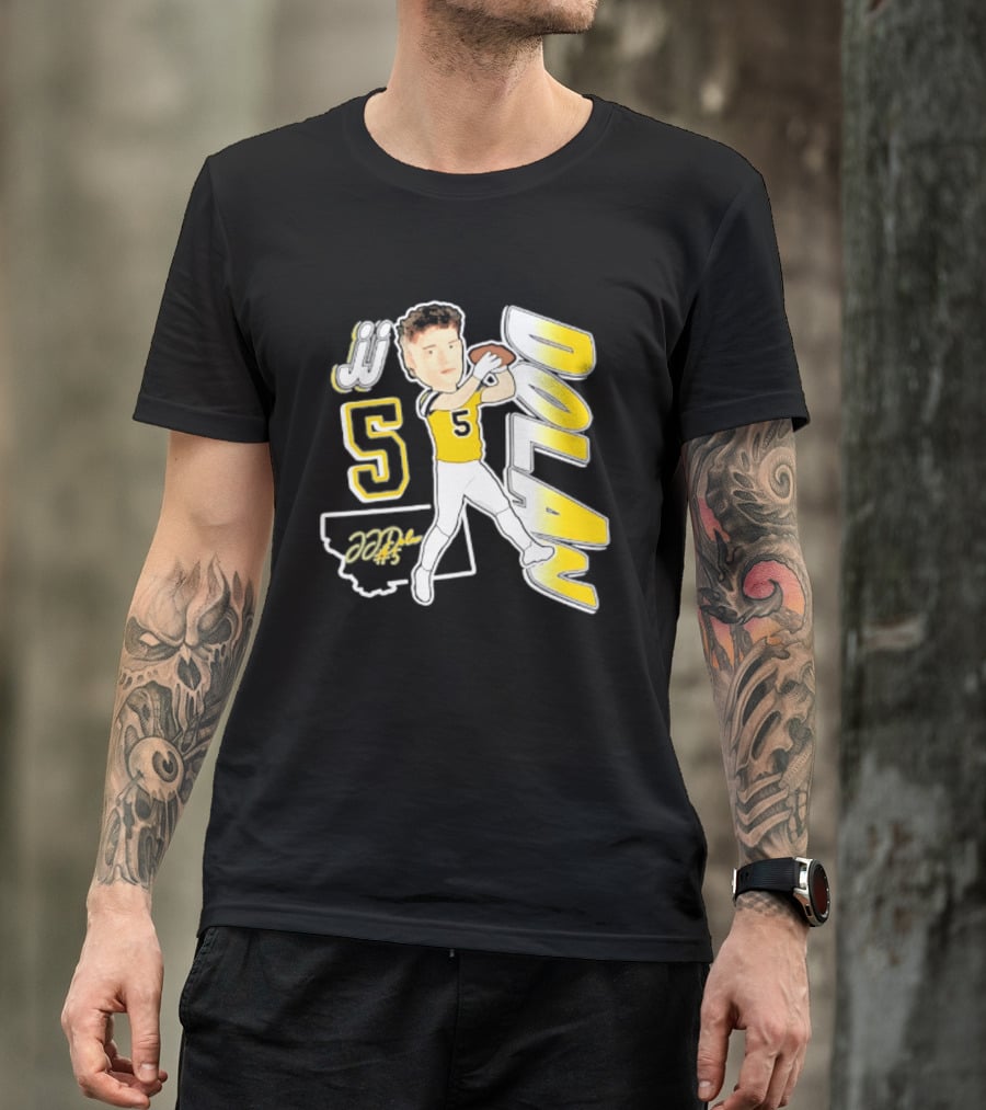 JJ Dolan Montana State Bobcats Player 2026 Caricature T-Shirt