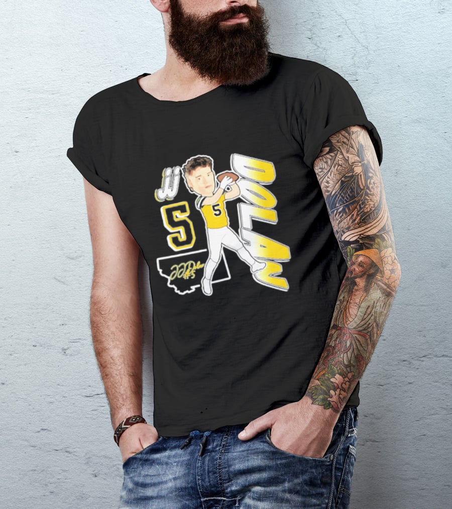 JJ Dolan Montana State Bobcats Player 2026 Caricature T-Shirt