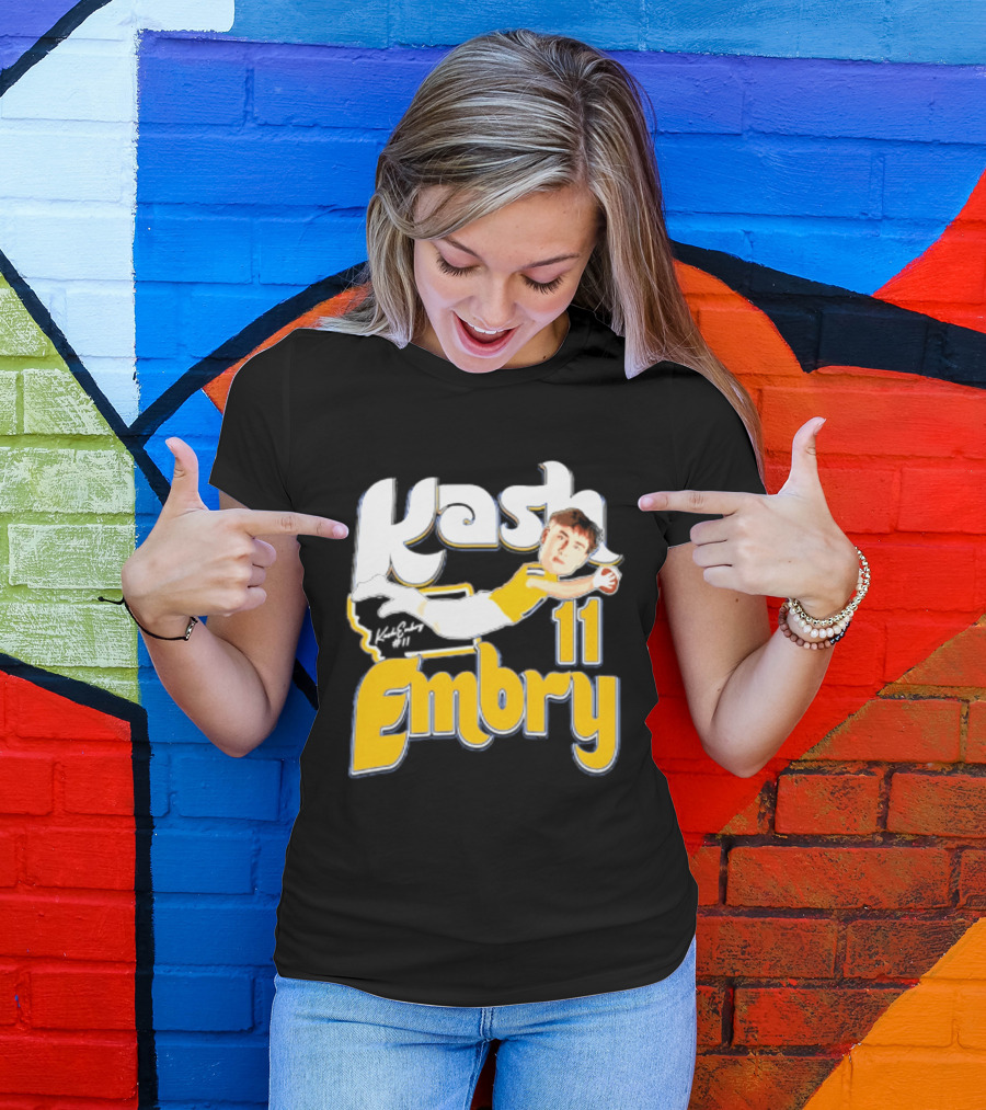 Kash Embry 11 Montana State Bobcats Player Caricature 2026 T-Shirt