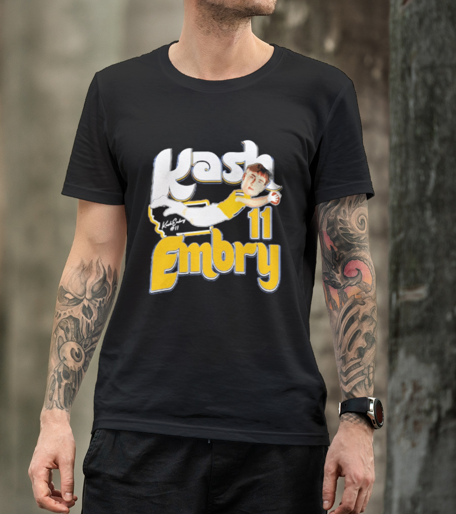 Kash Embry 11 Montana State Bobcats Player Caricature 2026 T-Shirt