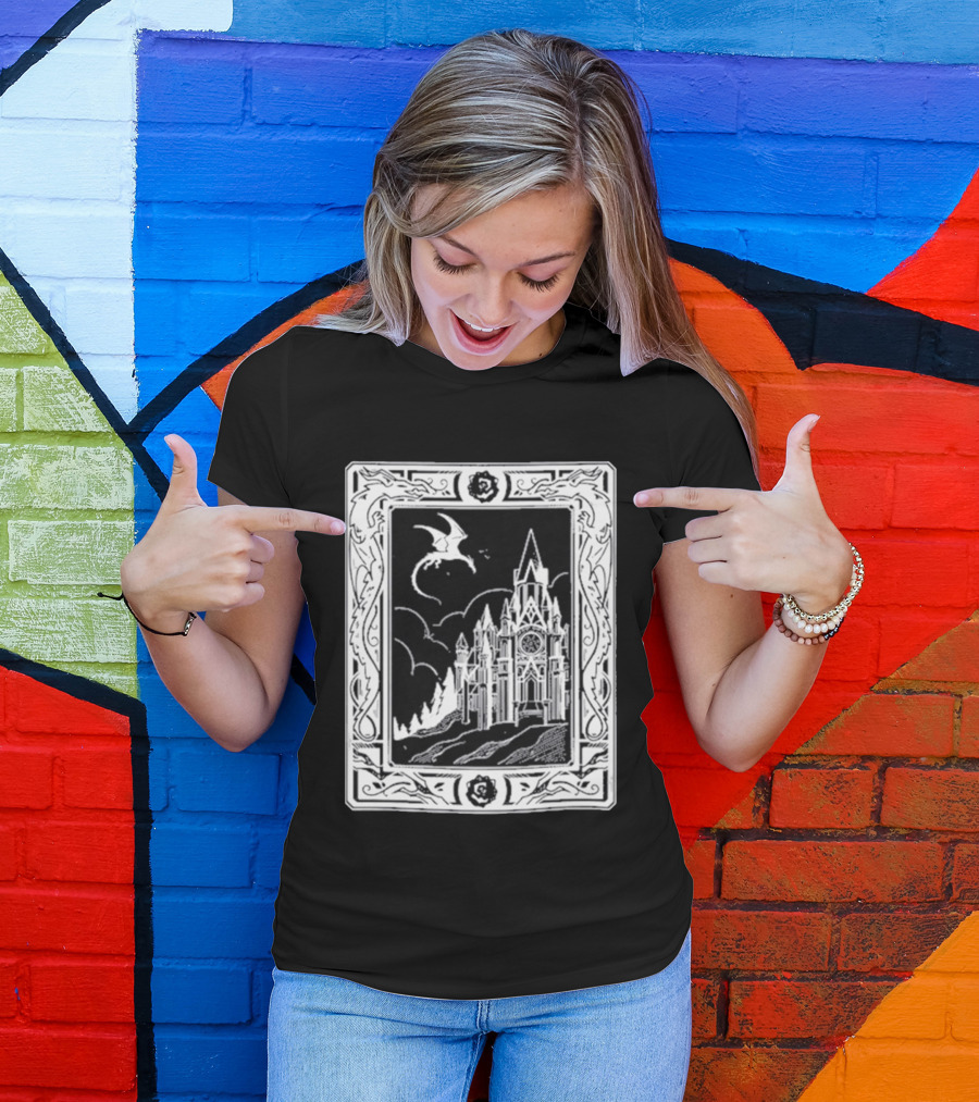 GeminiTay Castle Dragon Gothic Fantasy T-Shirt
