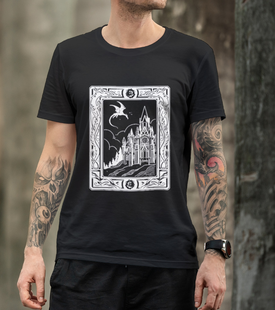 GeminiTay Castle Dragon Gothic Fantasy T-Shirt