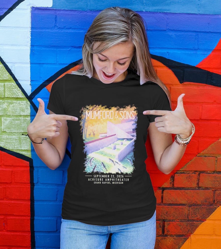 Mumford And Sons Acrisure Amphitheater September 22 2026 Grand Rapids MI Concert Event T-Shirt