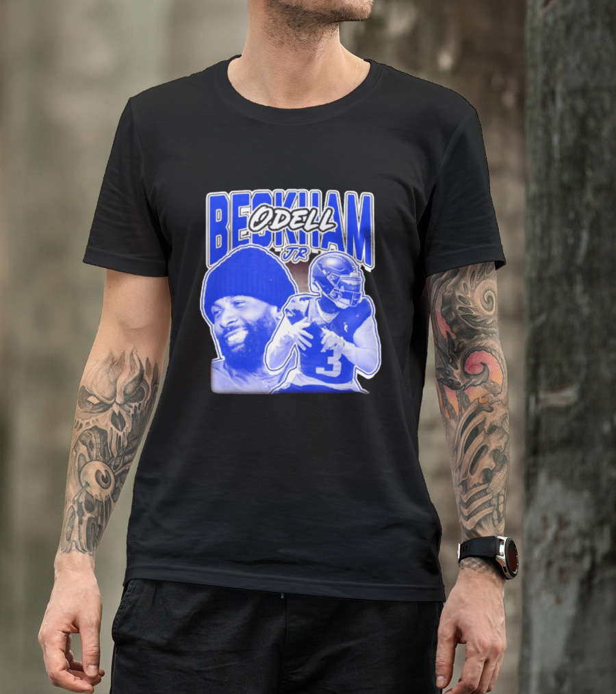 Odell Beckham Jr New York Giants Beckham JR Football Helmets Sports T-Shirt