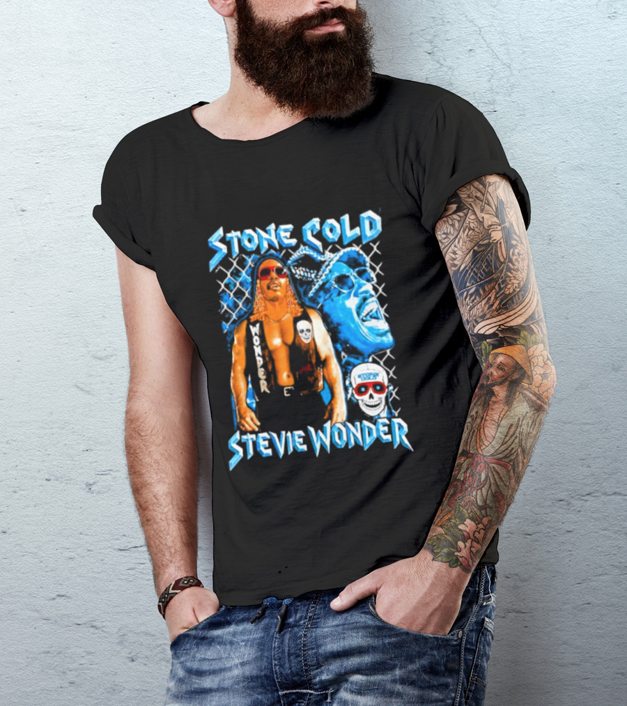 Stone Cold Stevie Wonder Iconic Mashup Legend T-Shirt