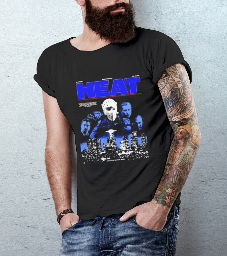 Al Pacino Robert De Niro Val Kilmer Heat Michael Mann Movie Halloween T-Shirt