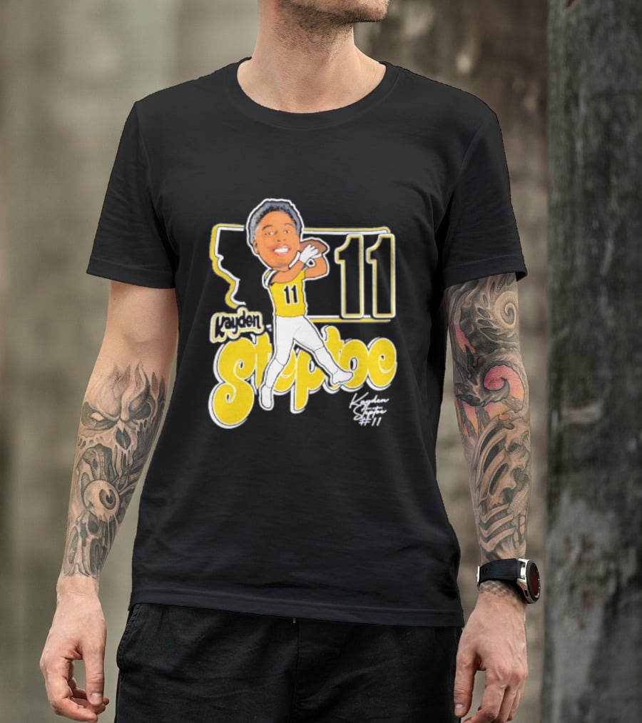 Montana State Bobcats Kayden Steptoe 11 Caricature 2026 T-Shirt