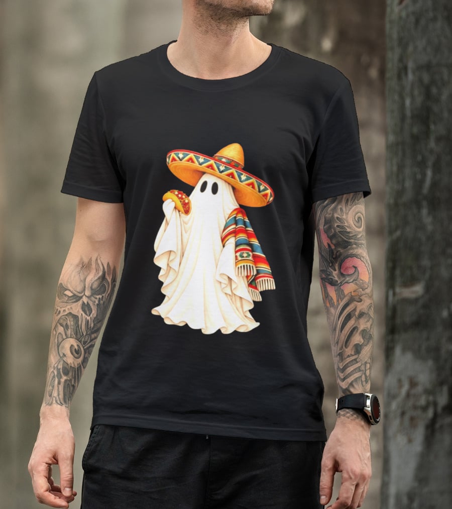 Me Ghosta Tacos Halloween Sombrero Ghost 2026 T-Shirt
