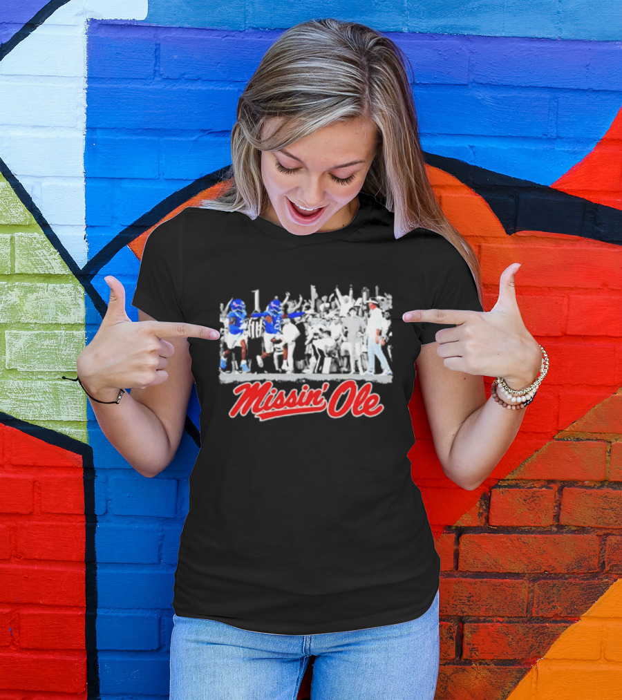 Missin' Ole Rebels Football Coach Mississippi T-Shirt