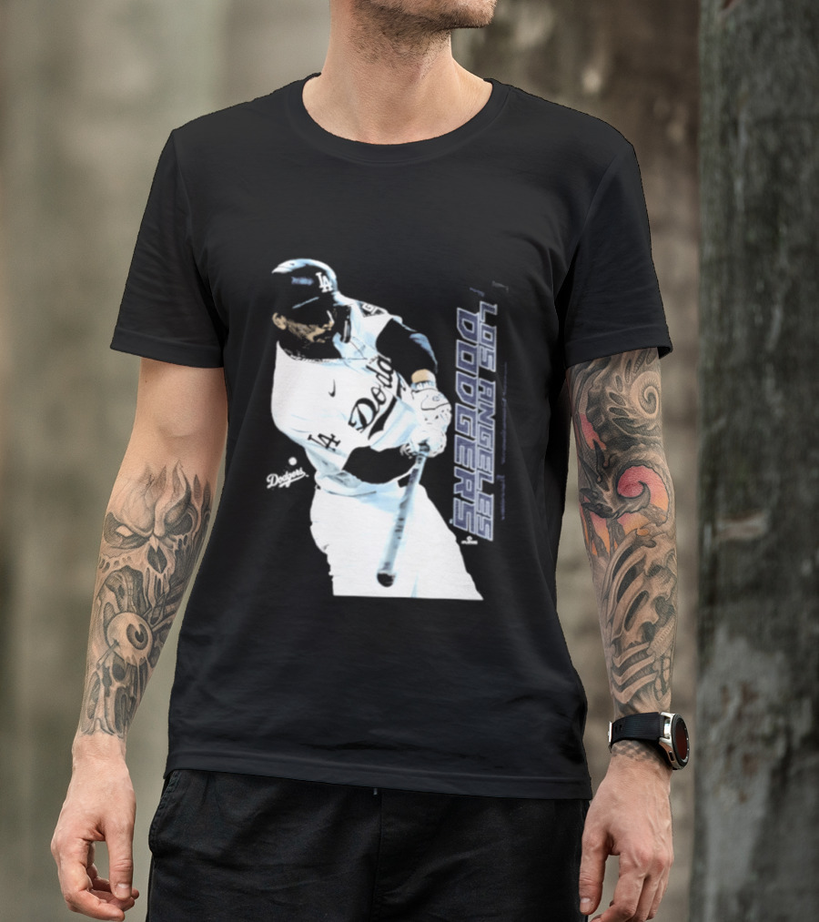 Mookie Betts Los Angeles Dodgers MLB Swing Action T-Shirt